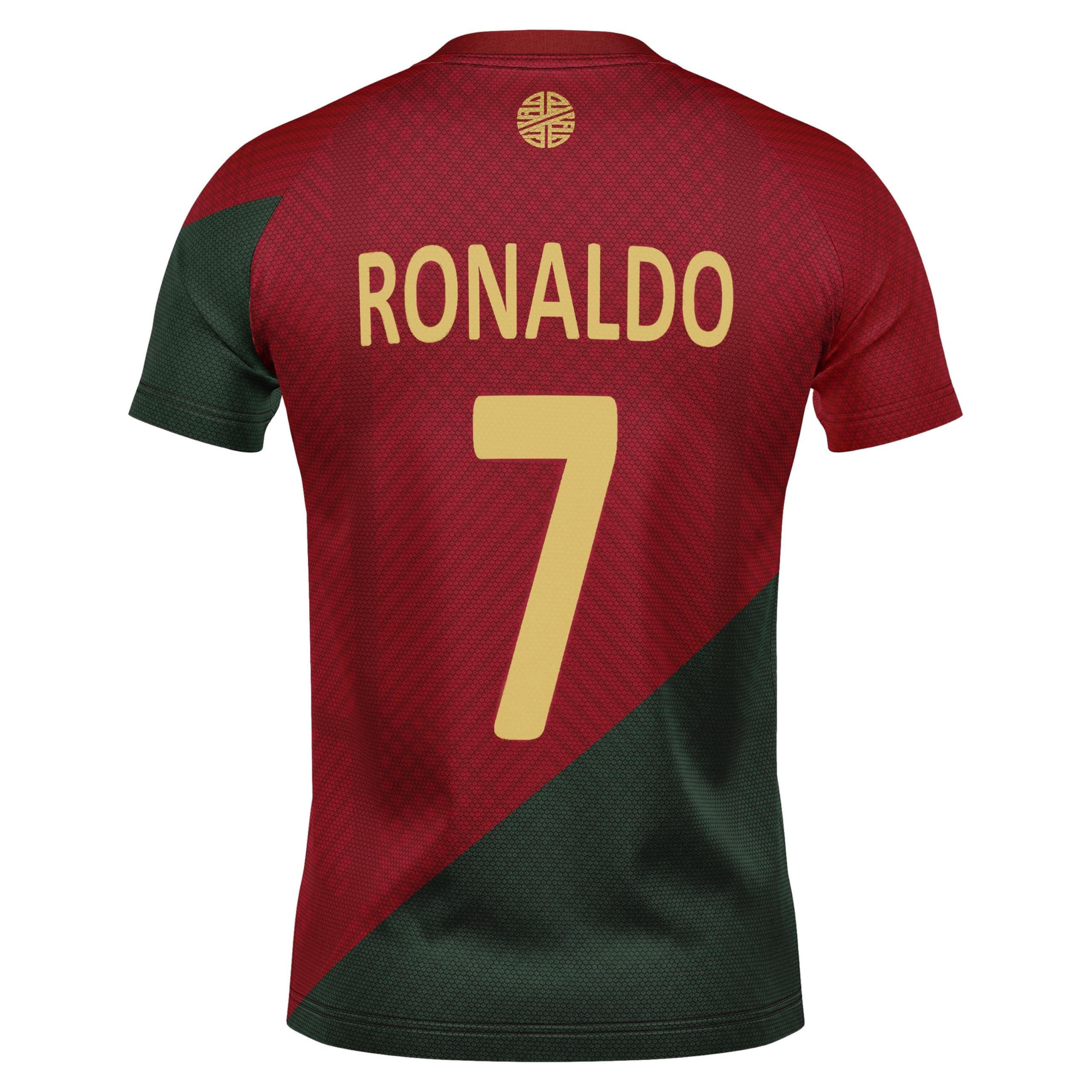 Conjunto de camiseta de fútbol para niños, color rojo y rojo