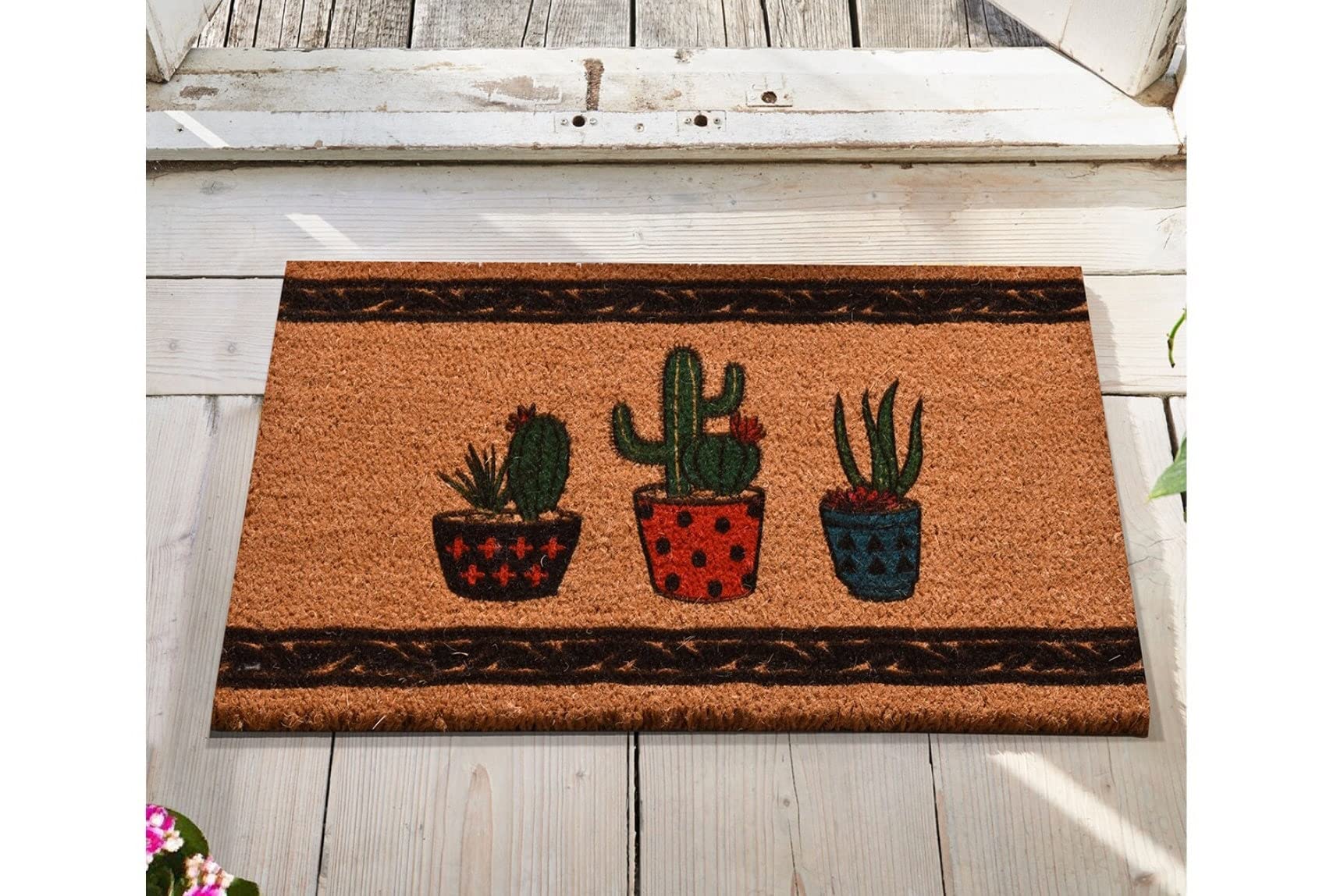 Ensound Cactus Doormat,Funny Doormat,Porch Decor,Plant Doormat,Housewarming Decor Gifts,Welcome Mat,Fall Doormat,Outdoor Mat,Welcome Doormat 30x18 Inch