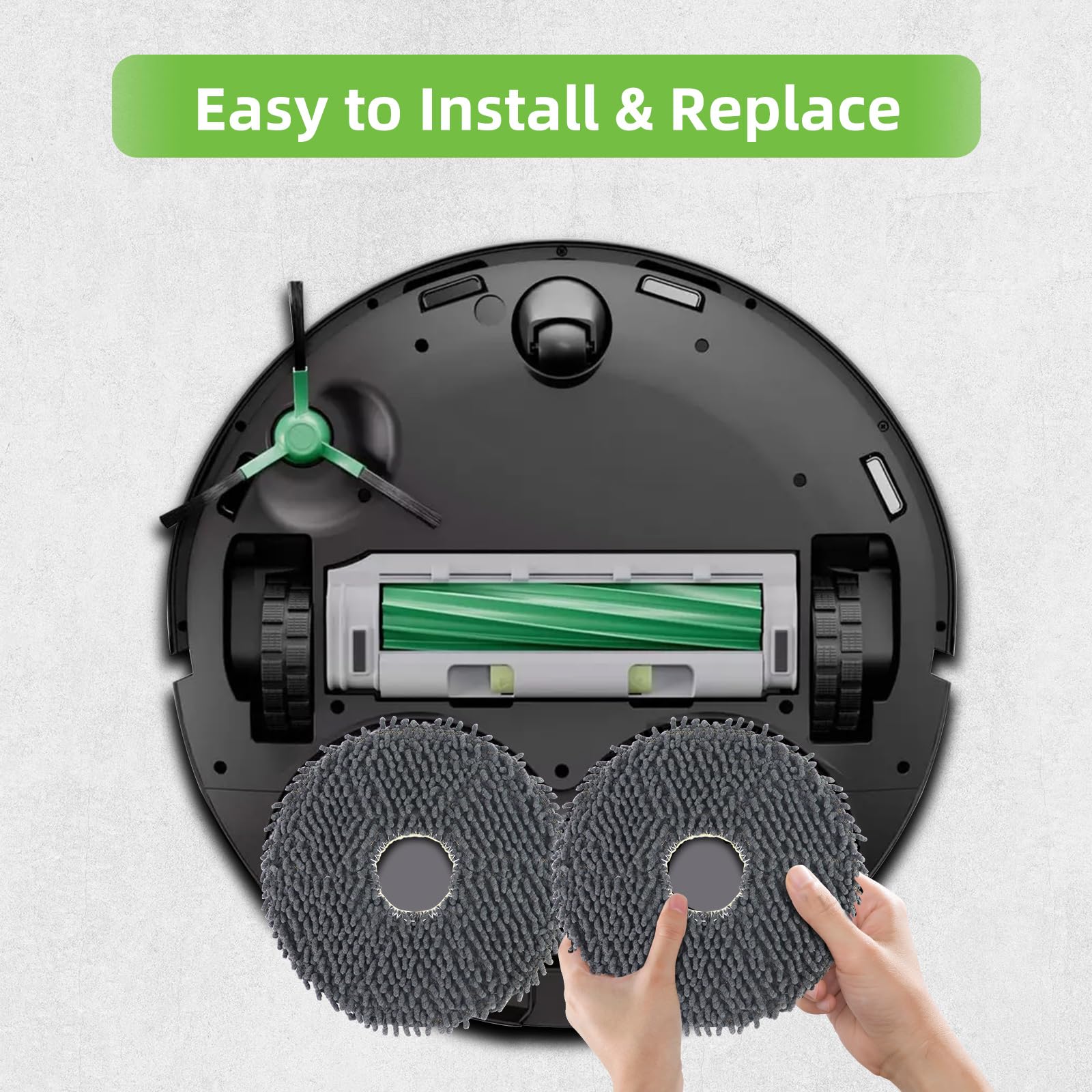 Juego de 8 Paños para iRobot Roomba Plus 405 y 505 Combo Robot Aspirador, Reutilizable y Lavable, Paño de Repuesto - 5