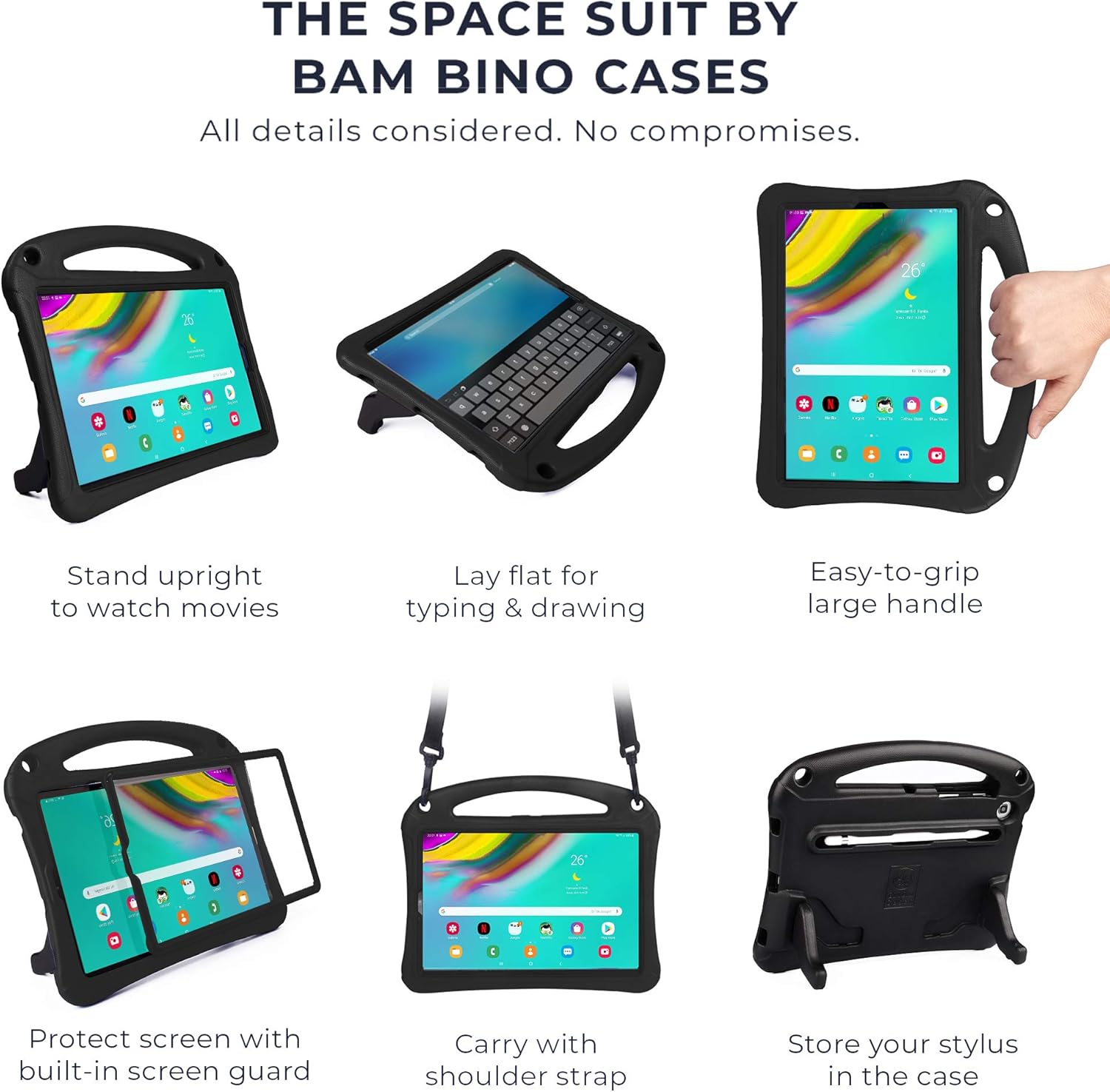 کیف پلاستیکی Bam Bino برای تبلت سامسونگ مدل Galaxy Tab A 10.1 (2019)