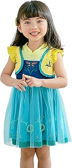 Princess Dress Up Clothes Halloween Fancy Party Tulle Skirt Summer Outfit for Baby & Toddler Girls
