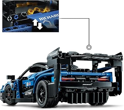 LEGO Technic McLaren Senna GTR 42123 Model Building Kit; A Great Gift for Kids, Teens and Adults Who Love Supercar Toys, Racing Cars and Collectible Display Vehicles (830 Pieces)
