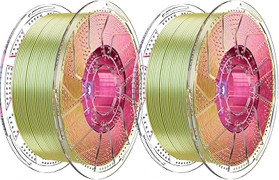 26 – Chitu Systems Conjure Tricolor Silk PLA 3D Printer Filament, 2KG Spool (4.4lbs), 1.75mm Filament, Dimensional Accuracy +/-0.02mm, Silk 3D Pr…
