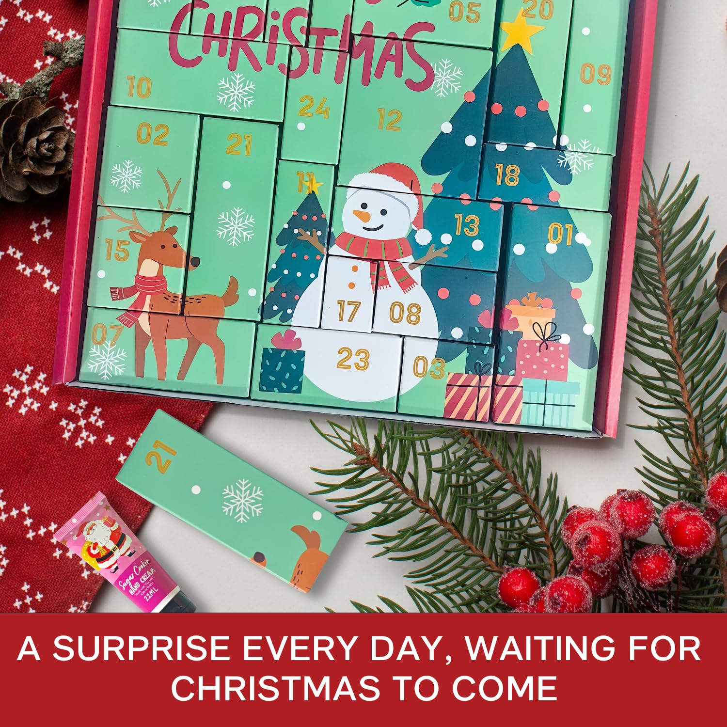 Beauty Advent Calendar 2025 for Adults Women & Teen Girls, 24 Days Bath and Body Christmas Gifts Sets for Her, Spa Gift Baskets for Women, Skincare Beauty Gifts Box Kit