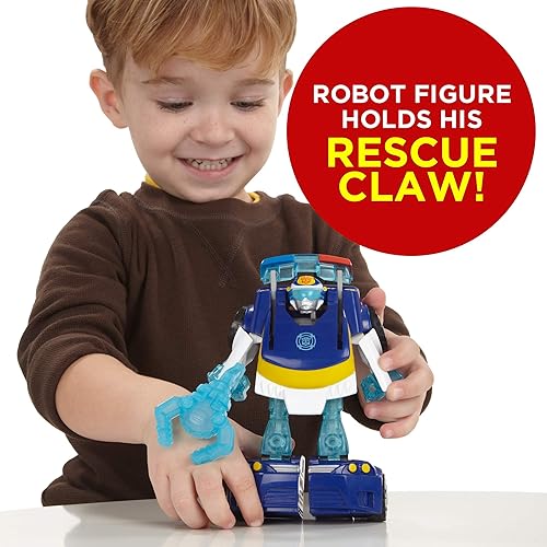 Miniatura 6 de Playskool Heroes Transformers Rescue Bots Energize Chase The Police-Bot Figura de acción