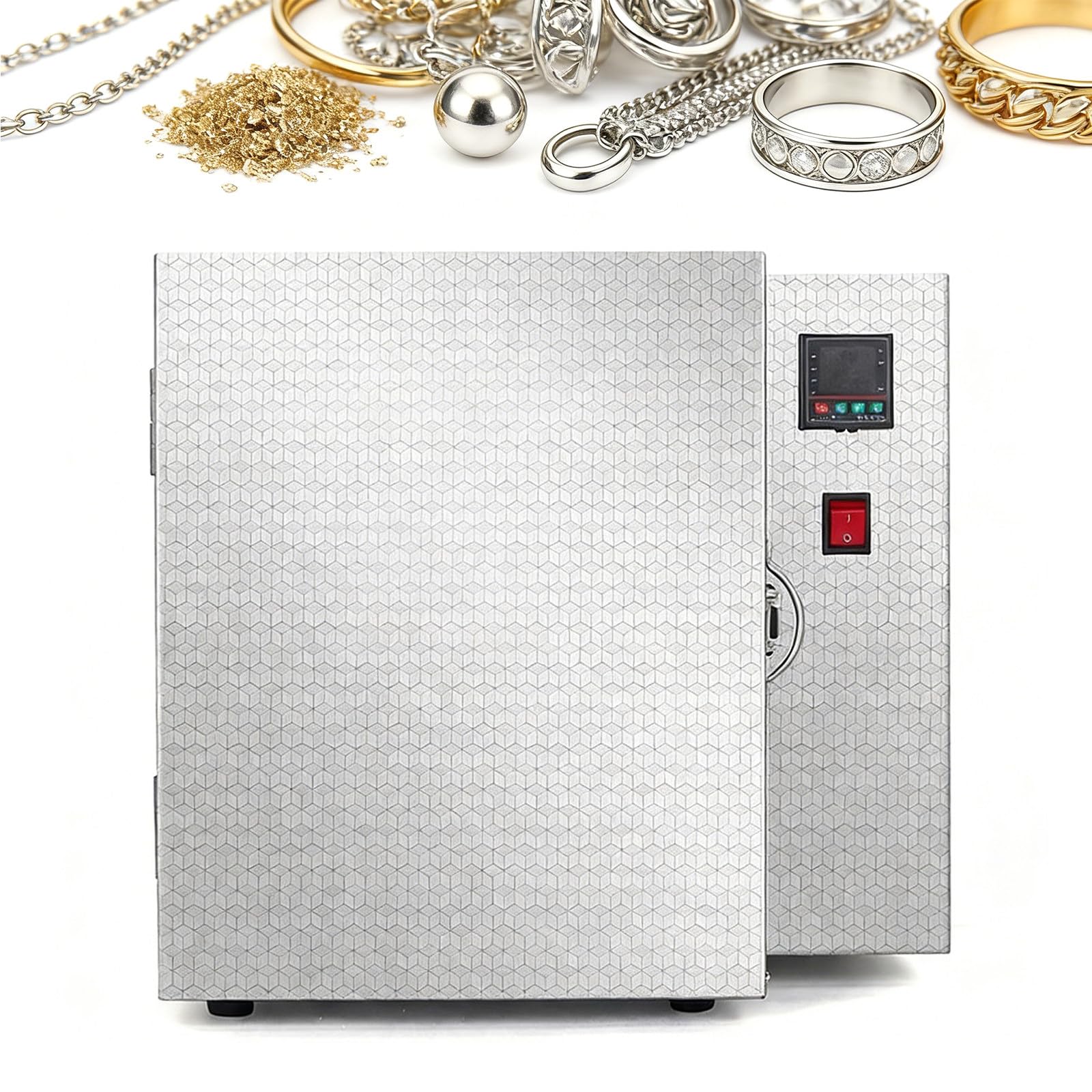 Forno Elettrico Professionale per Ceramica - Forno da 1500W con Controllo Digitale, Temp. Max 800°C per la Cottura di Ceramica, Argilla, Grès - Camera 15x15x20cm