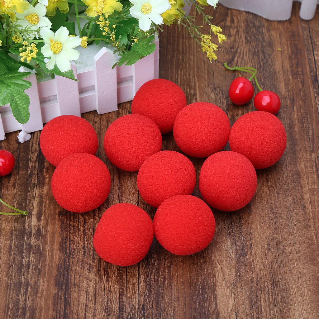 Palline di Spugna 3.5cm 10 Pezzi Rosso Street Stage Tricks