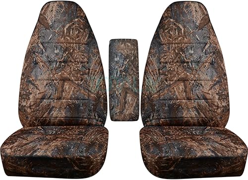 Miniatura 8 de TOTALLY COVERS Compatible con Ford RangerExplorerExplorer Sport y Mazda NavajoB-Series Camo TruckSUV con funda de reposabrazos central camuflaje de