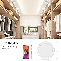 Vista 3 de Lámpara de techo LED pequeña empotrada de 7 pulgadas con certificación ETL, regulable, luz diurna de 5000 K, luminaria de techo de panel plano