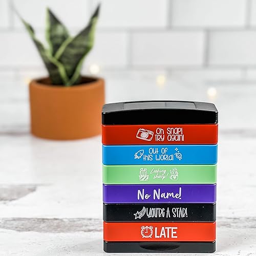 Miniatura 2 de Sello apilable para profesor Juego de 6 sellos de graduación