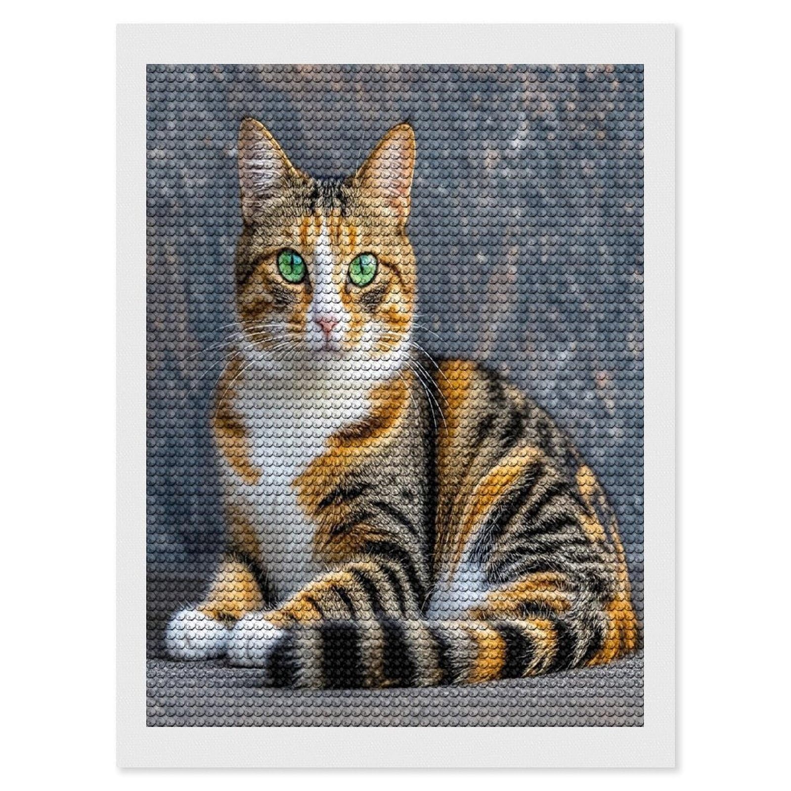 FekiLoot Cat Diamond Painting Kits for Adults Round Paint with Diamonds Pictures Gem Art Painting Kits Personalized Diamond Art Full Drill for Beginners Home Wall Decor