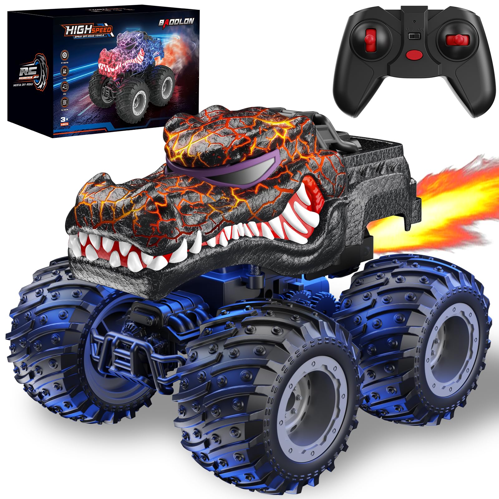 Amazon.com: Remote Control Monster Car, 2.4GHz RC Crocodile