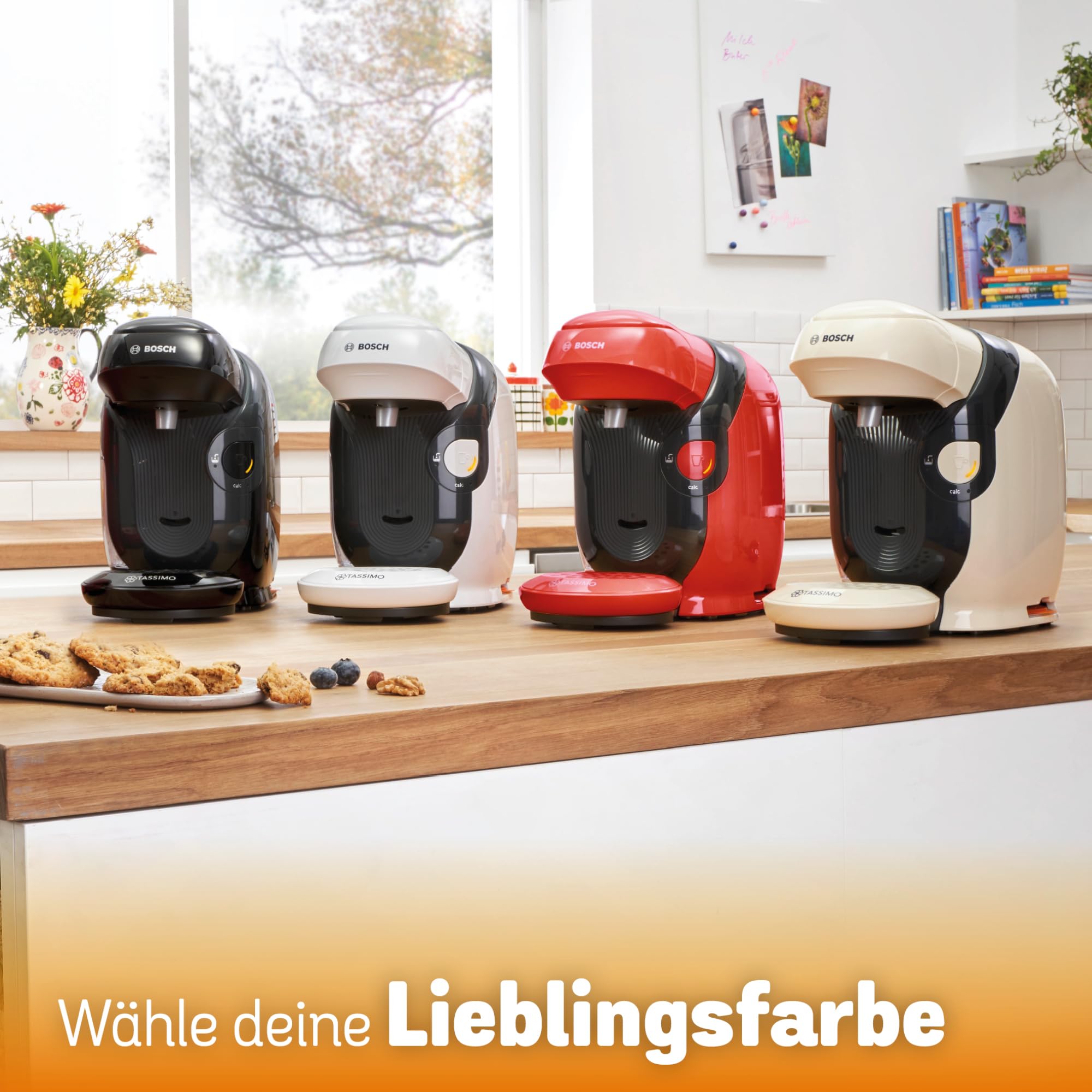 Bosch Tassimo Style TAS113E Kapselmaschine, 1400 W, rot, über 70 Getränke