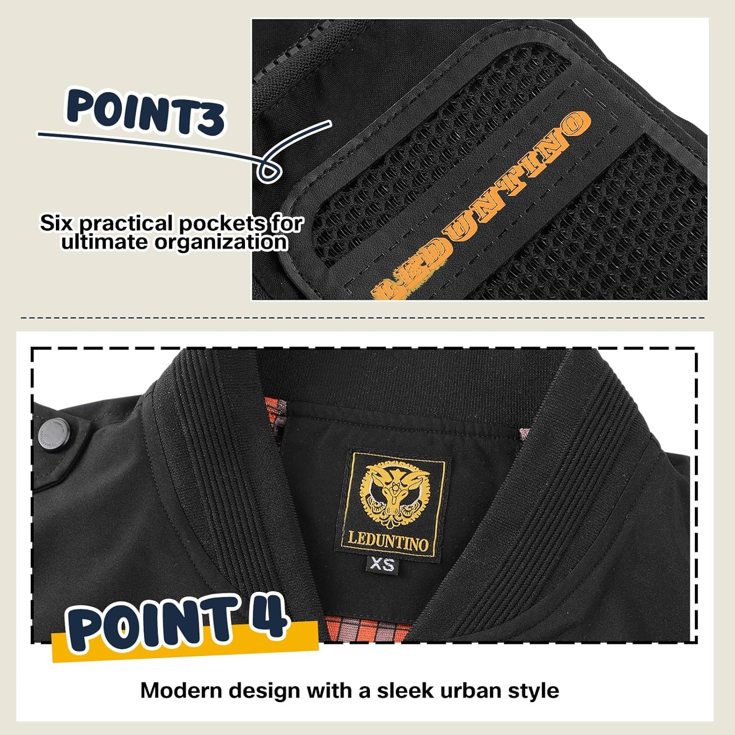 Men's Bomber Jacket, Lightweight Casual Spring Fall Windbreaker, Travel Hiking Golf Jackets - Image 6