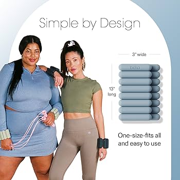 Bala Bangles Wrist & Ankle Weights for Women & Men (Sea) - 3
