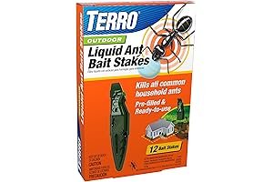 T1813B Outdoor Ready-to-Use Liquid Ant Bait Stake Killer Trap - Kills Common Household Ants