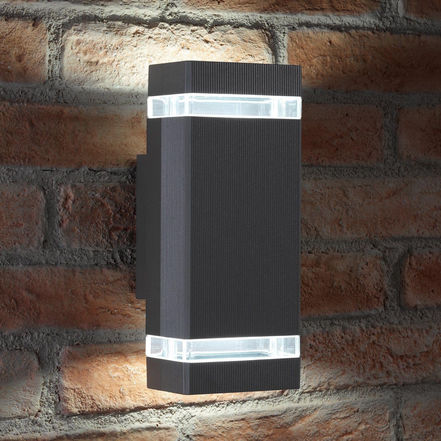 Auraglow Indoor/Outdoor Double Up & Down Wall Light (Cool White, Anthracite)