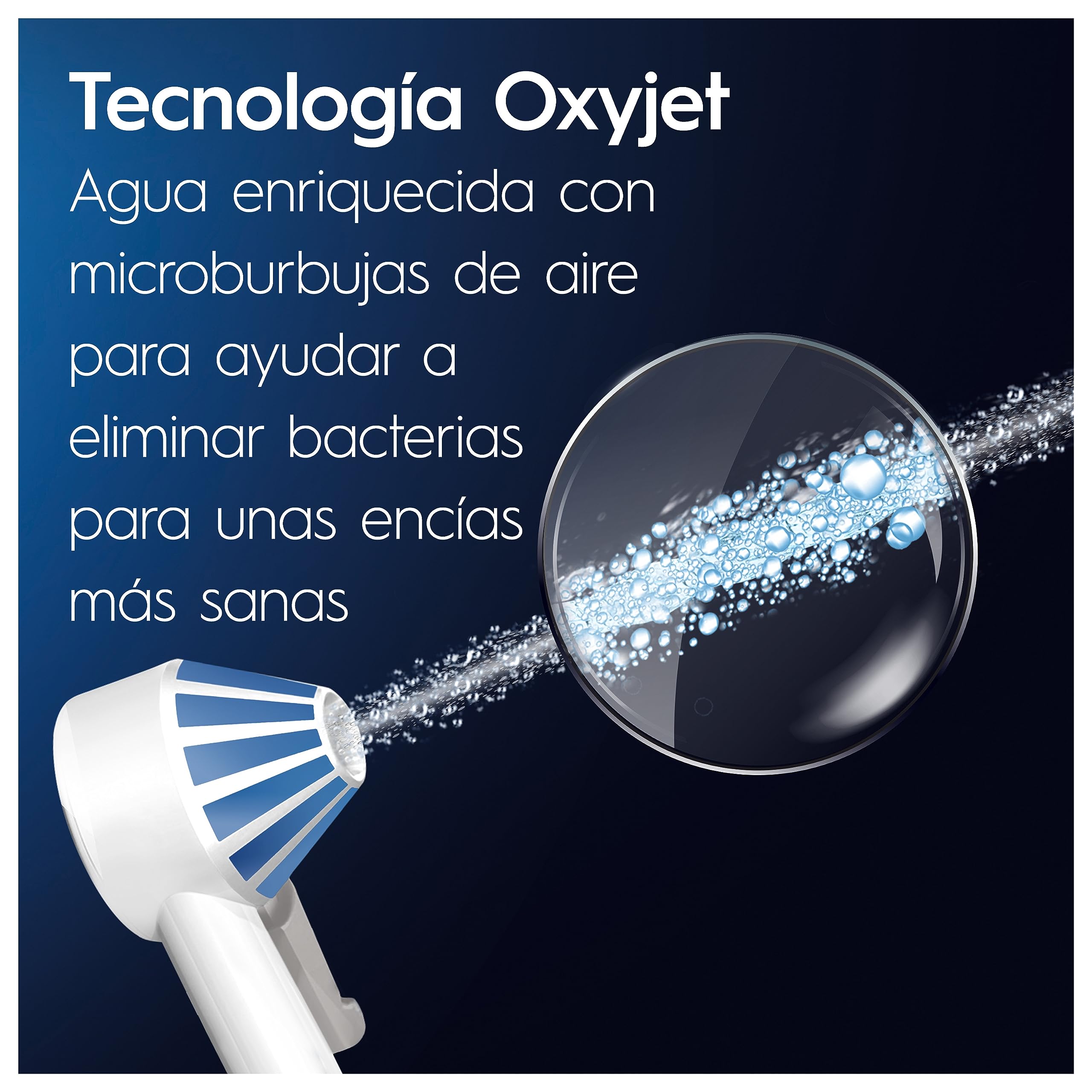 Oral-B Oral Health Center opryskiwacz do zębów i elektryczna szczoteczka do zębów iO4, strumień dentystyczny, 1 kaniula Oxyjet, 1 kaniula wodna, 4 strumienie wody i 5 ciśnień, 2 szczotki