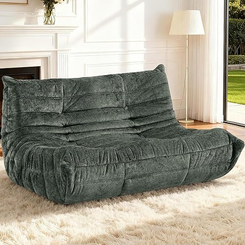 Miniatura 70 de HABUTWAY Puf Otomano, Reposapiés, Silla junto a la Chimenea, Sofá Puf Perezoso de Espuma Viscoelástica para Sala de Estar, Dormitorio, Dormitorio