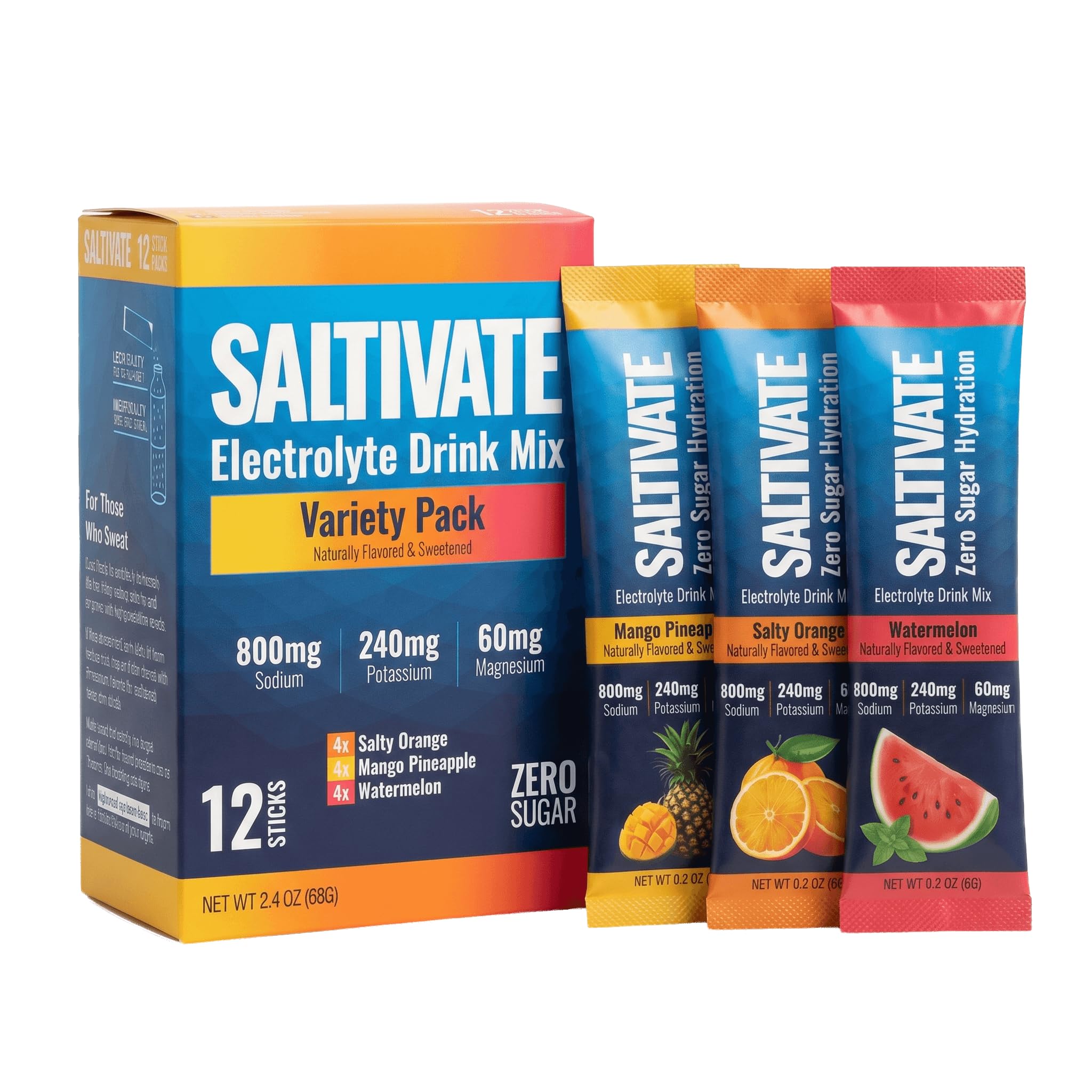 Electrolyte Packets, Watermelon, 800mg Sodium, 12 Sticks — Amazon image 15