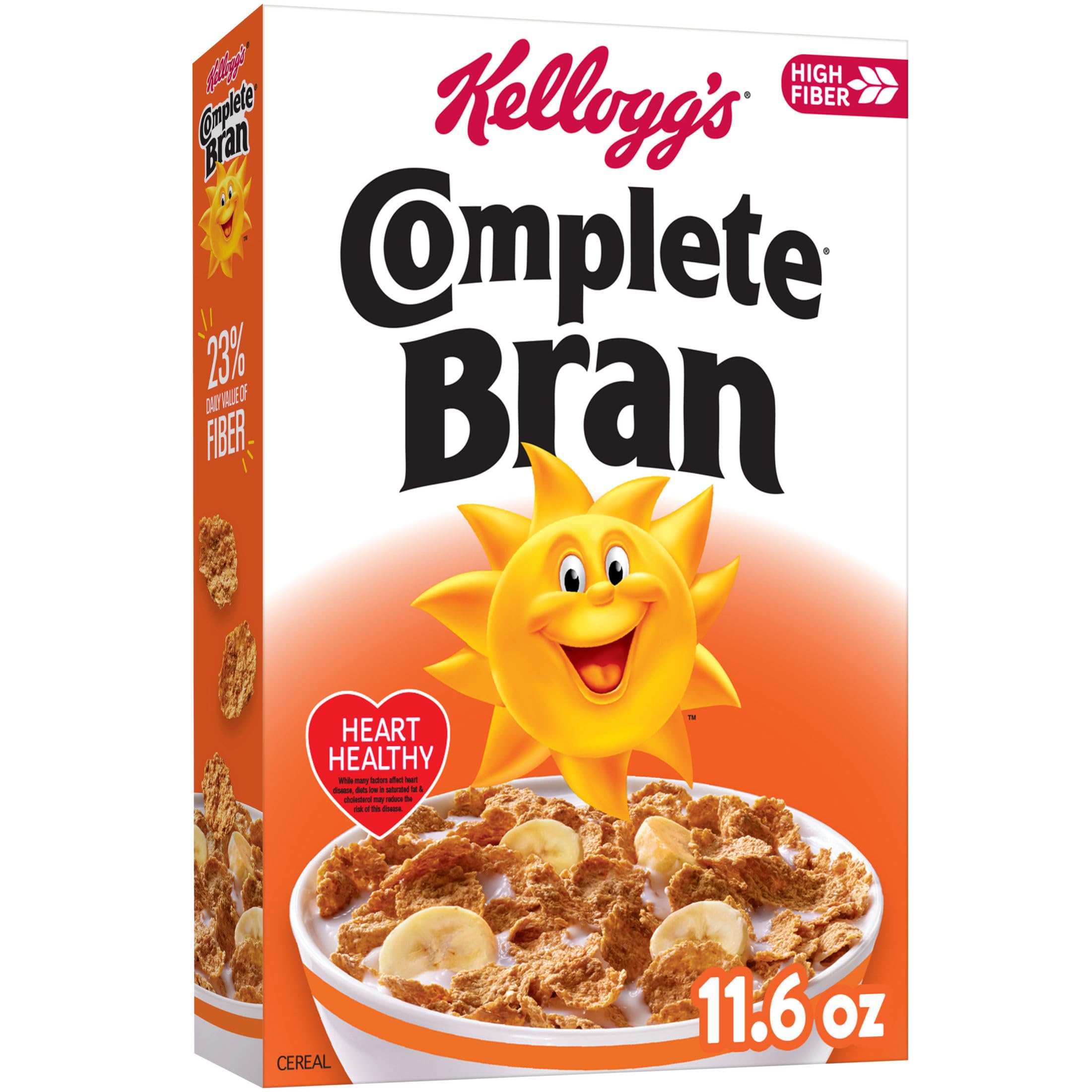 Complete Bran Breakfast Cereal, Fiber Cereal, Family Breakfast, Original, 11.6oz Box (1 Box)