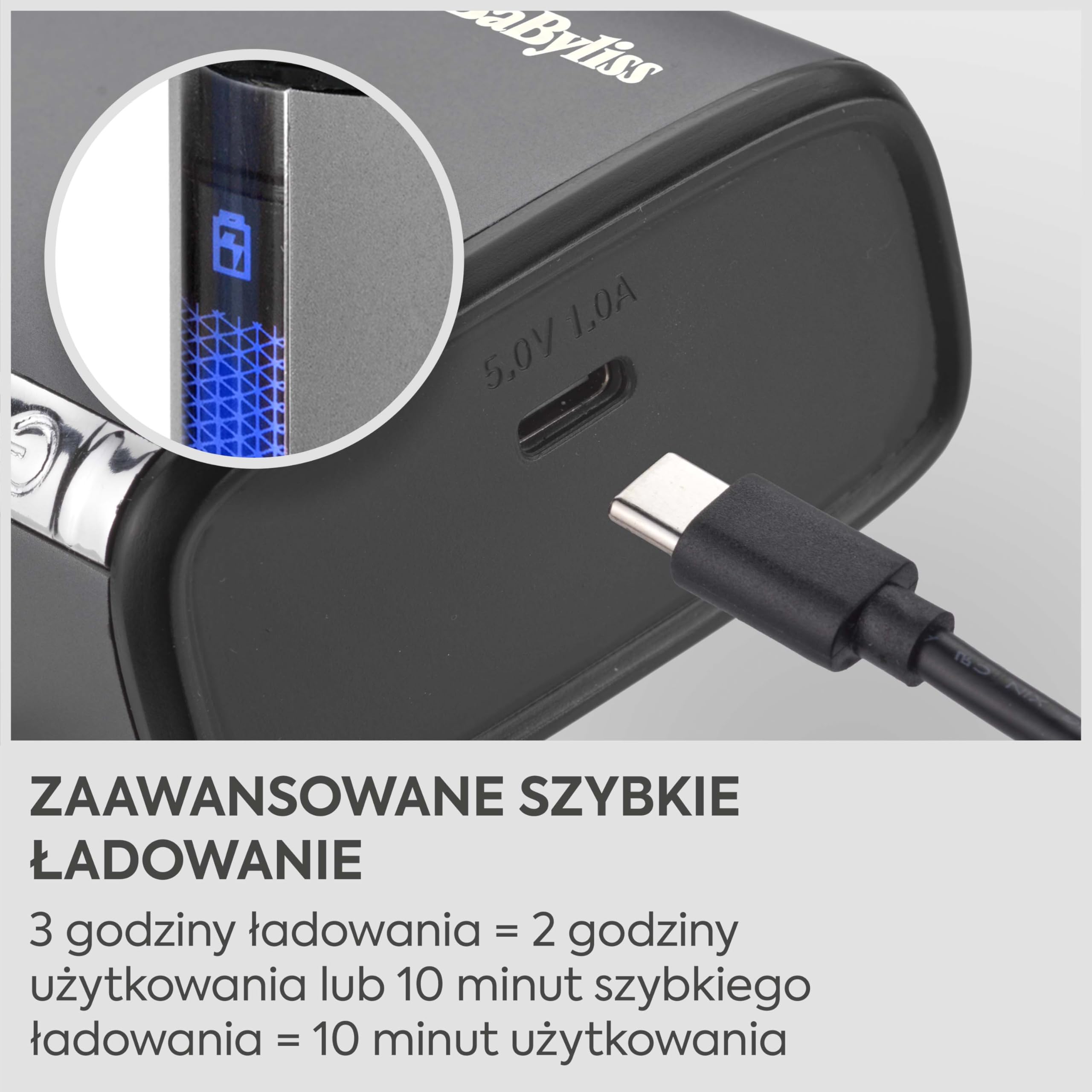 Golarka BaByliss Super‑X z podwójną folią dla mężczyzn – Ultra gładkie wykończenie, podwójne folie ze stali japońskiej, bezprzewodowa lithium‑ion, Wet & Dry IPX7, ładowanie USB‑C, FS996DE