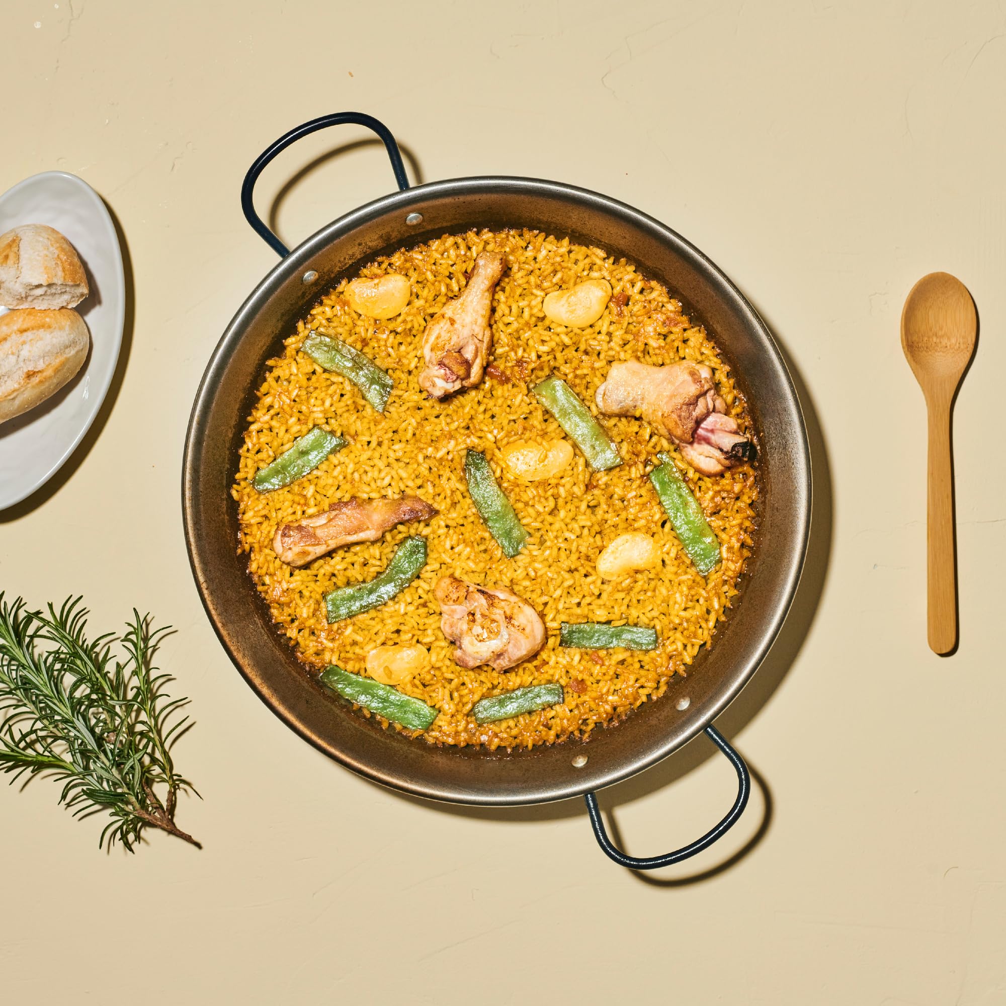 EL PAELLER - Préparation de Paella Valenciana | Cuisiné Artisanalement au Feu de Bois | Ingrédients 100% Naturels | Pour 2-3 Personnes | Facile à Préparer en seulement 18 Minutes | Sans Gluten