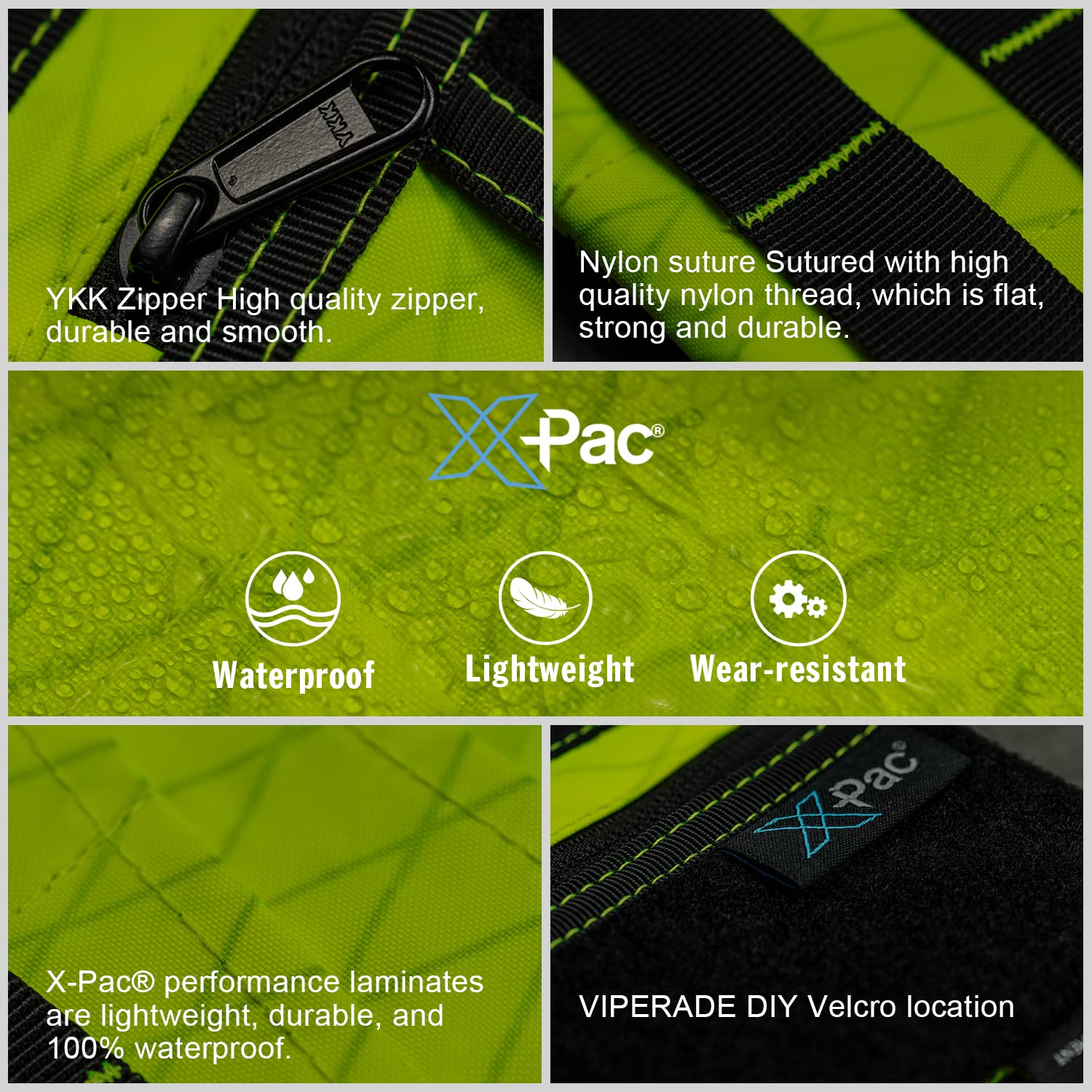 VIPERADE VE1 X-Pac EDC Werkzeugtasche Organizer EDC Pouch Klein EDC Taschen Pocket Organizer Nylon Multitool Tasche Klein für Taschenlampe Taschenmesser Stift Notizbuch-Xpac Hot-Limonka