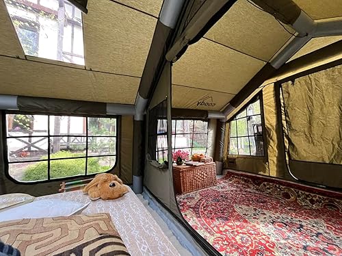 Miniatura 5 de Coody  Rbm Outdoors KoalaHubOctopus - Tiendas inflables para acampar con gato de estufa, tienda de campaña inflable de lona de lujo para 2810