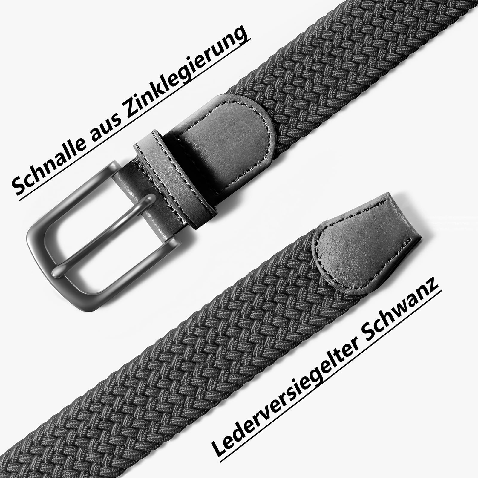 LAKIDAY Cintura in Tessuto Cintura Elasticizzata Cintura intrecciata cintura intrecciata Elastica perUomo e Donna ampia lunghezza da 3,5 cm da 100 cm a 130 cm