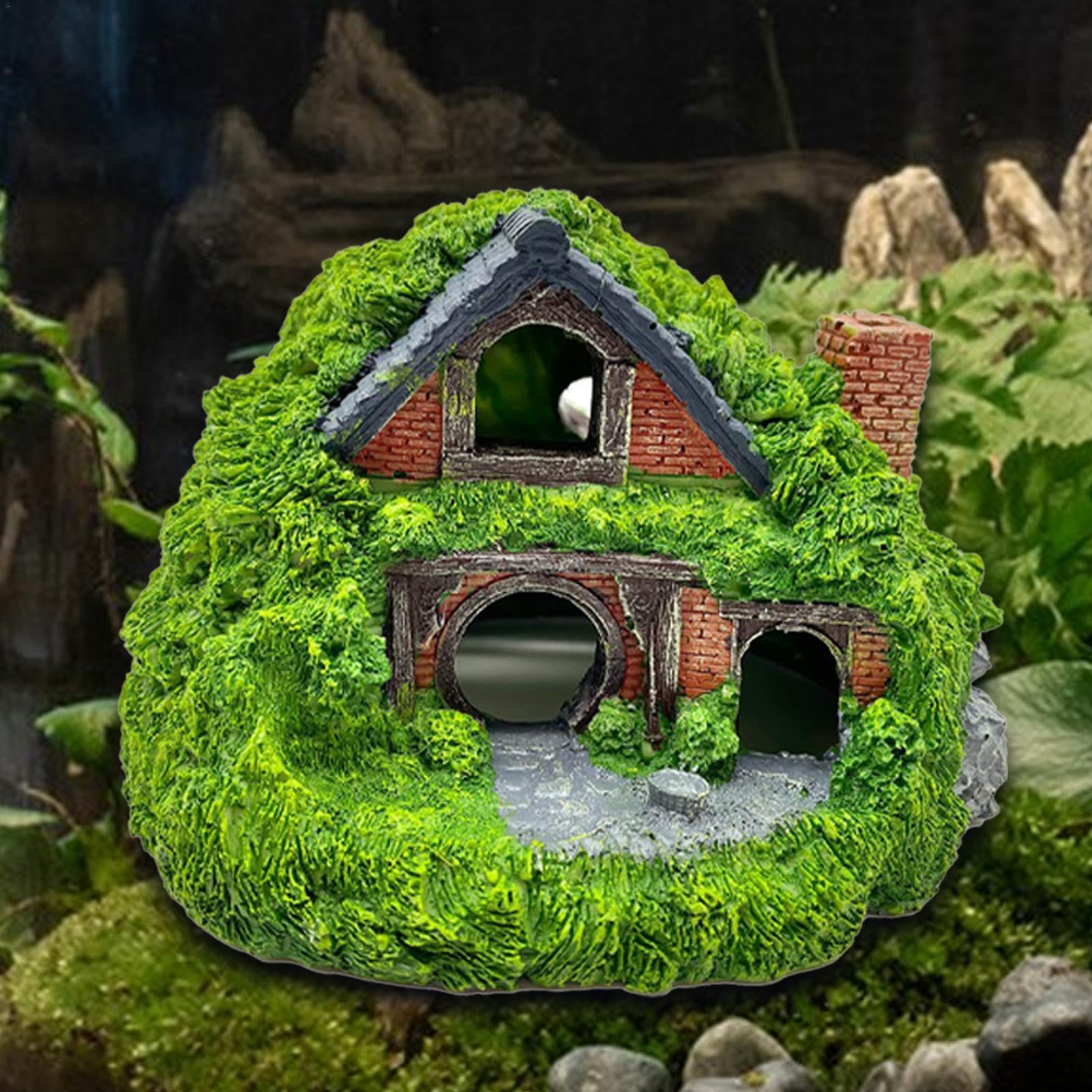 Fischhöhle für Aquarium | Aquarium-Dekorationen, Fischhaus, Reptilienhöhle | Aquarium-Dekoration Aquarium Fischtunnel für Aquarium Aquarium Dekorationen