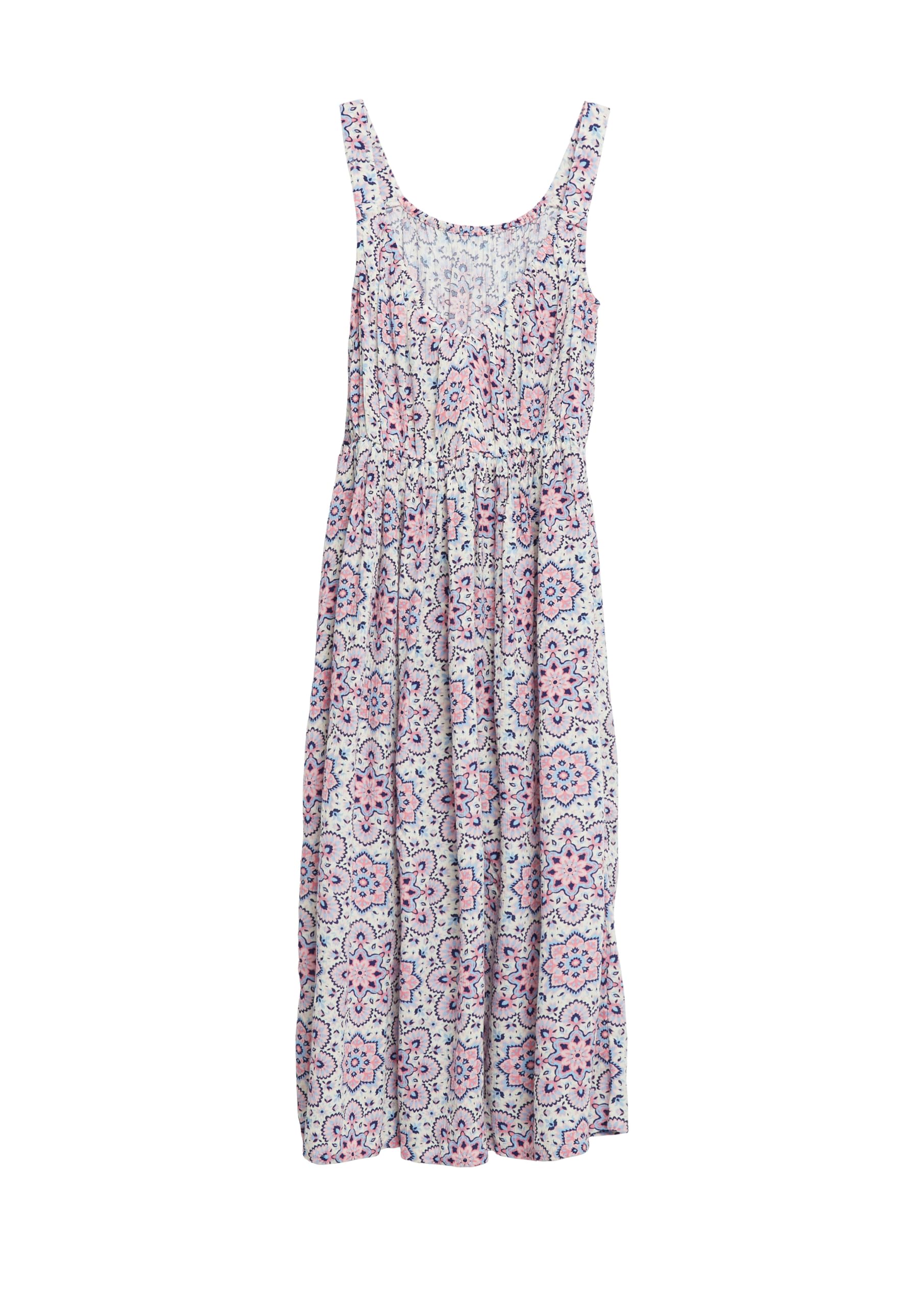 s.Oliver Midi-Kleid aus Crinkle-Viskose