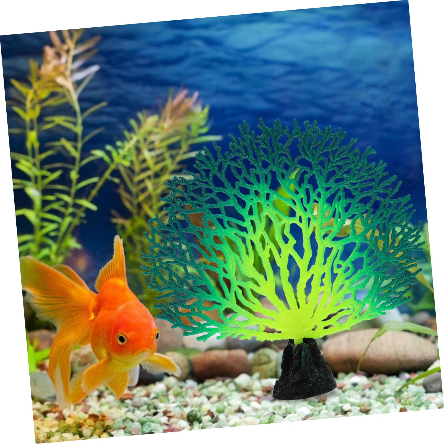 HOLIDYOYO Fish Tank Decor Artificial Aquarium Ornament Tree Resin Christmas Decoration