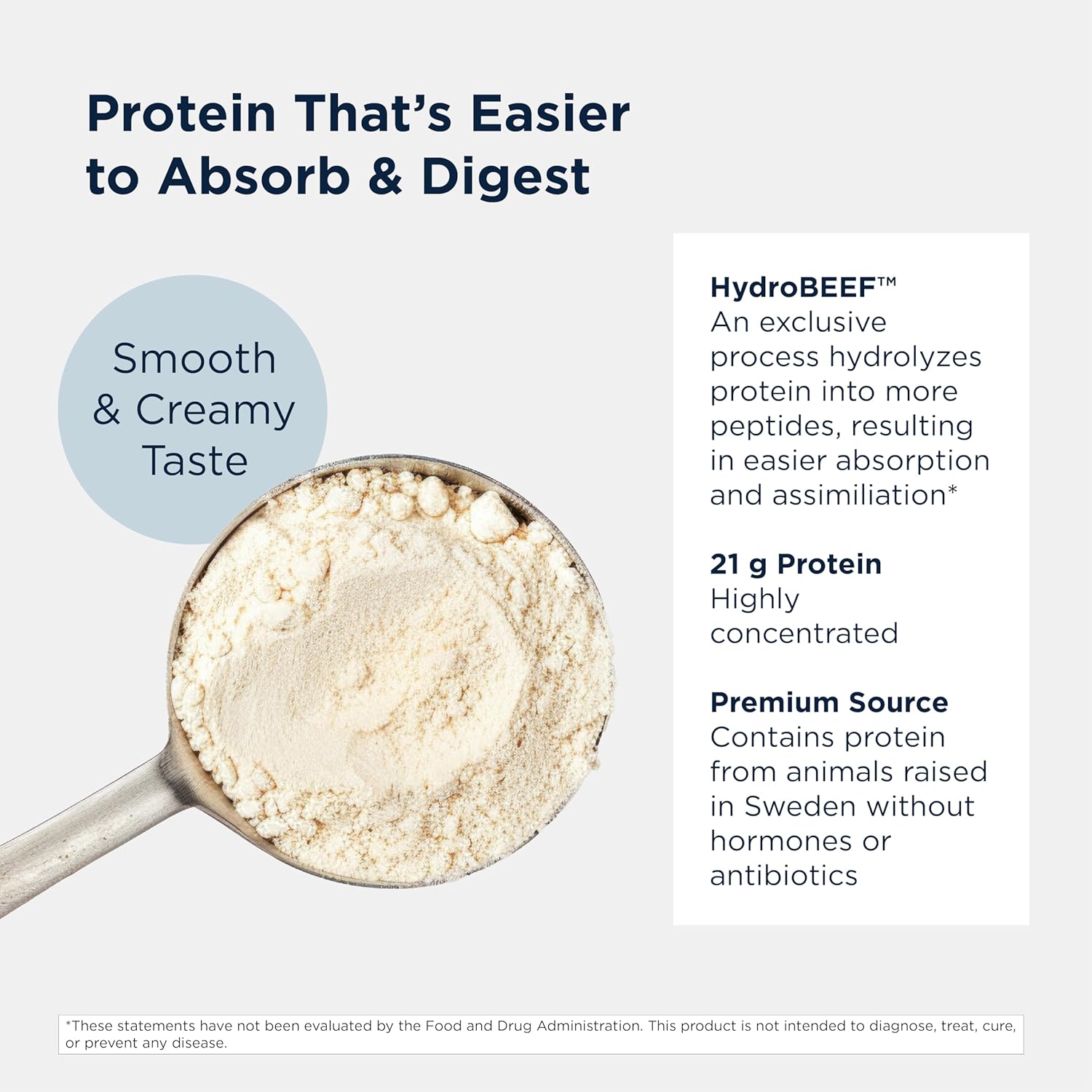 Designs for Health Bone Broth Protein Powder - 26g Grass-Fed, Collagen-Rich Beef Protein Isolate – Unflavored, Paleo, Non-GMO, Dairy-Free (30 Servings / 810g) - Image 3