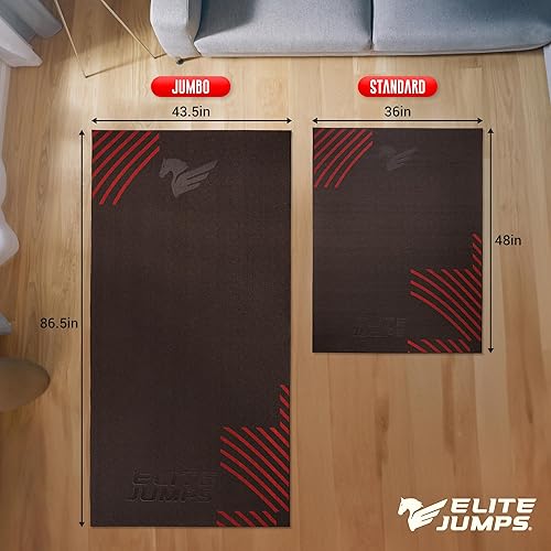 Miniatura 4 de Elite Jumps Muay Thai + Mat Bundle  1.2lb Weighted Jump Rope + Non-Slip Jump Rope Mat  Heavy Rope Training Set for Muay Thai, MMA, HIIT & Fitness