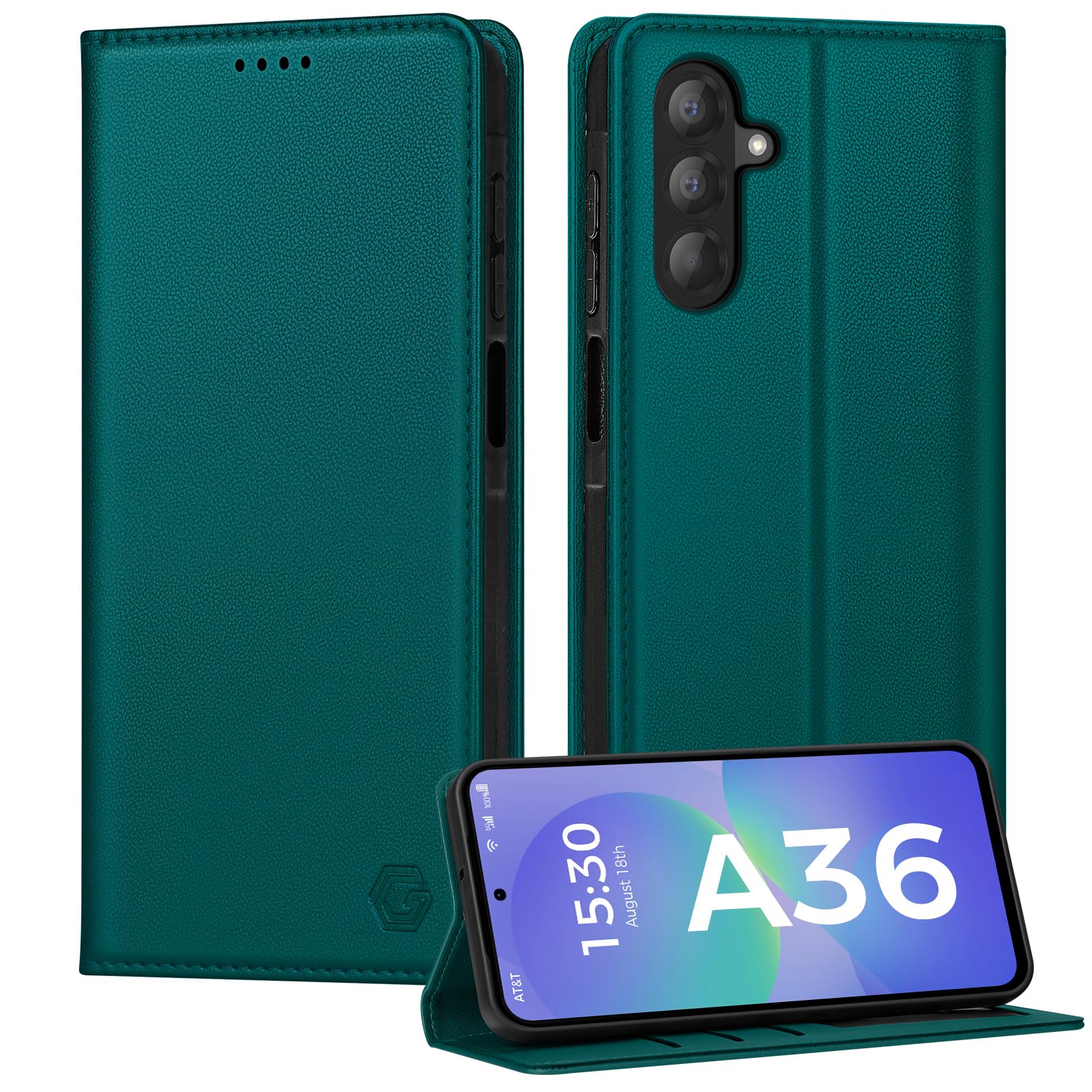 Kirnntca Handyhülle für Samsung Galaxy Hülle, Kartenfach Premium PU Leder Klapphülle Schutzhülle, Standfunktion Tasche Flip Case für Samsung Galaxy Hülle