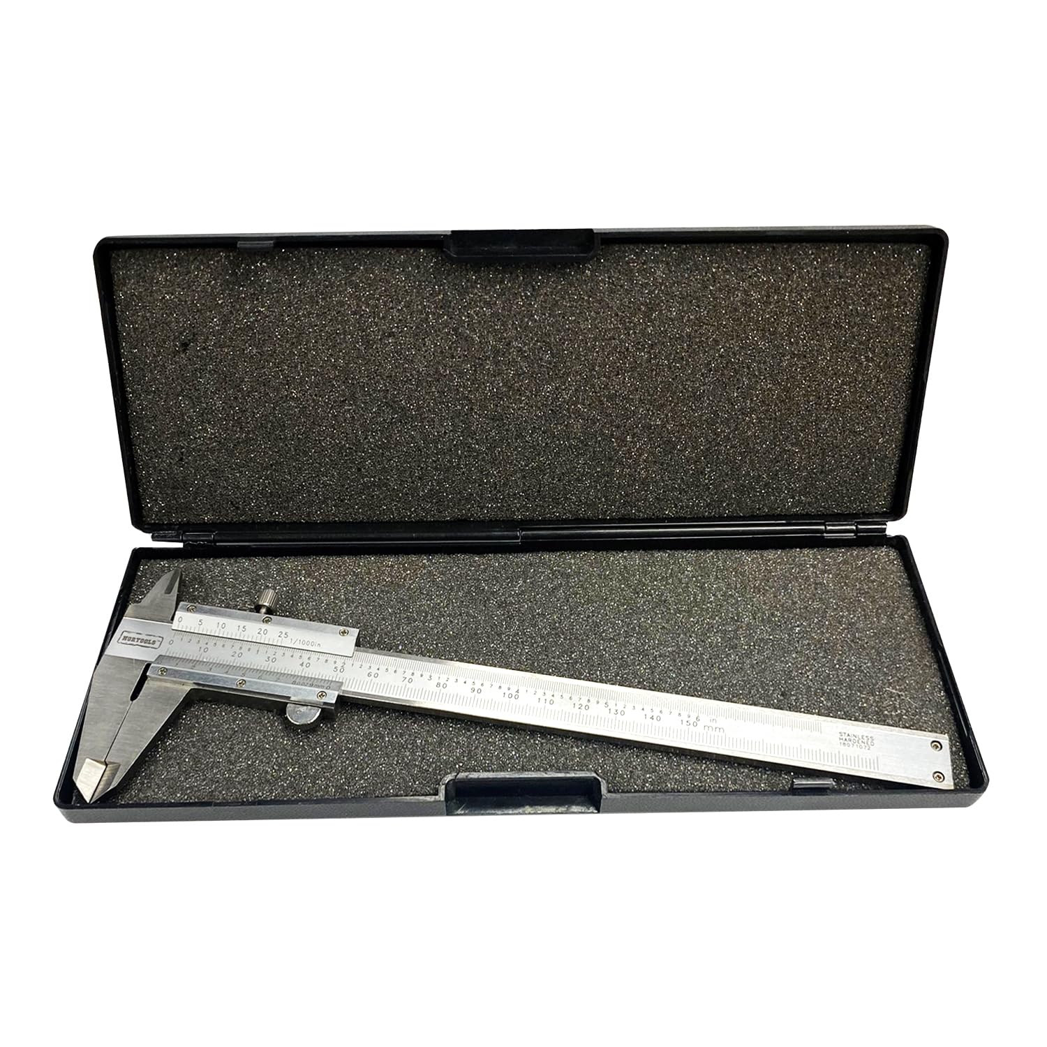 Pied à coulisse professionnel en acier inoxydable 6 pouces/150 mm pour mesures intérieures, extérieures, de profondeur et de palier, haute précision 0,001 pouce/0,02 mm, micromètre durable