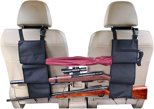Estante para armas de camión para sostener 3 rifles en el respaldo del asiento oculto del automóvil, compatible con JeepsedanescamionetasSUVmini