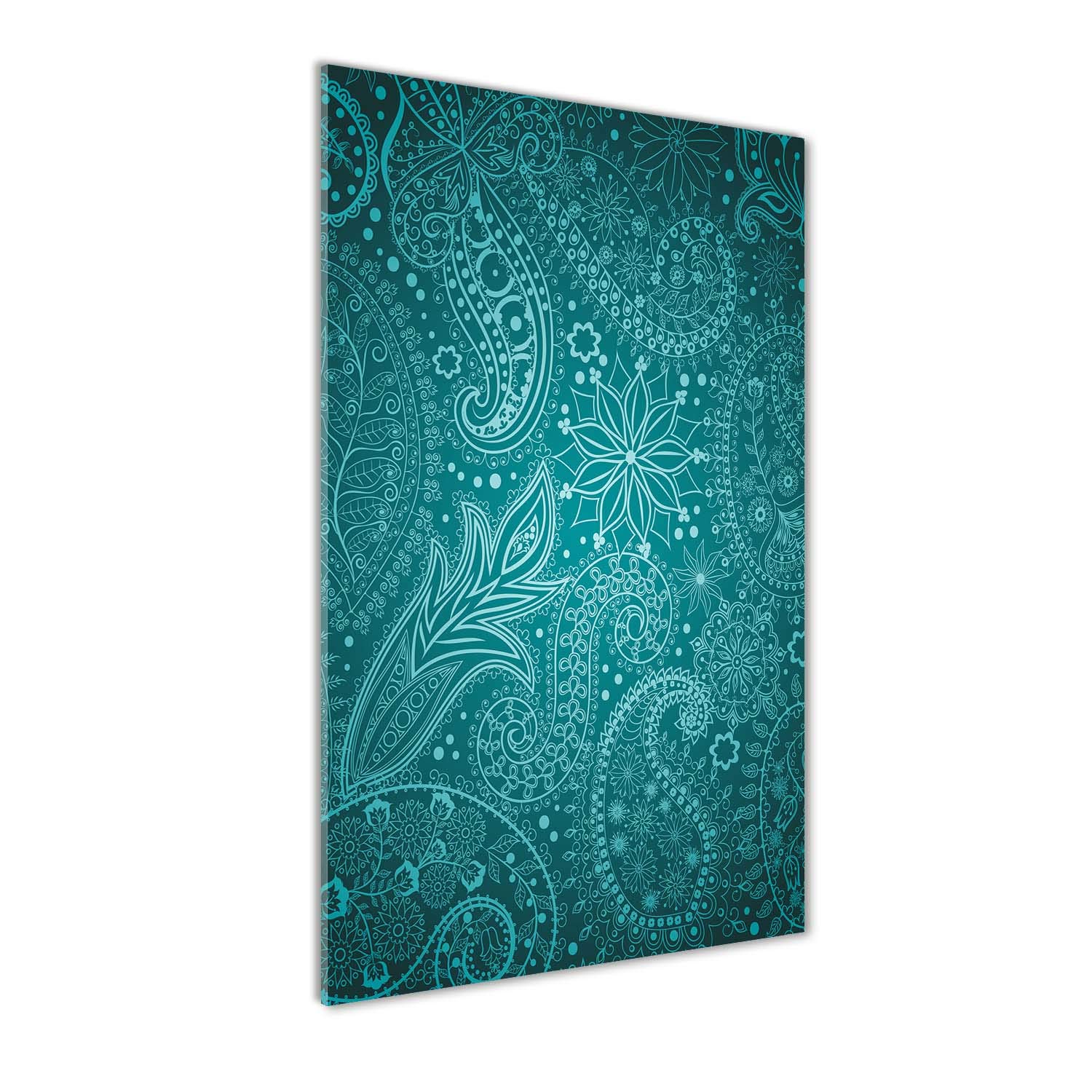 Tulup Impression sur Verre de 50x100 cm Image Tableau Photo décorative panoramique pour la Cuisine et Le Salon - Divers - Ornements - Bleu