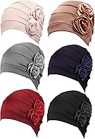 Vista 1 de 6 gorras de turbante para mujer, gorro vintage, bufanda elástica para la cabeza