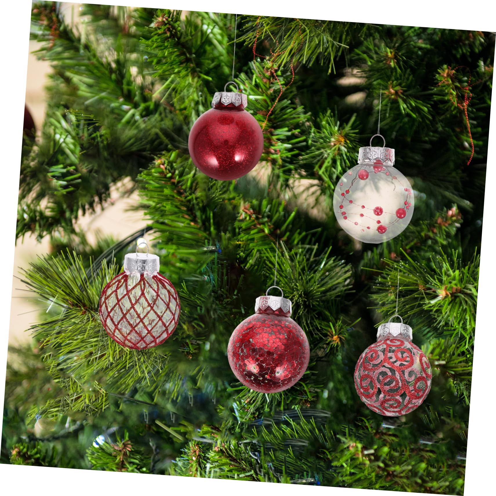 30 Stück Glaskugeln Weihnachten Hängende Weihnachtsbaumkugeln Weihnachtsdeko Mit Kugelornamenten Kugelanhänger Zum Aufhängen Weihnachtsbaumdeko