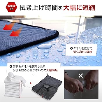 Amazon.co.jp: 【ミヤビプロ】 洗車 タオル 超吸水「使いやすい