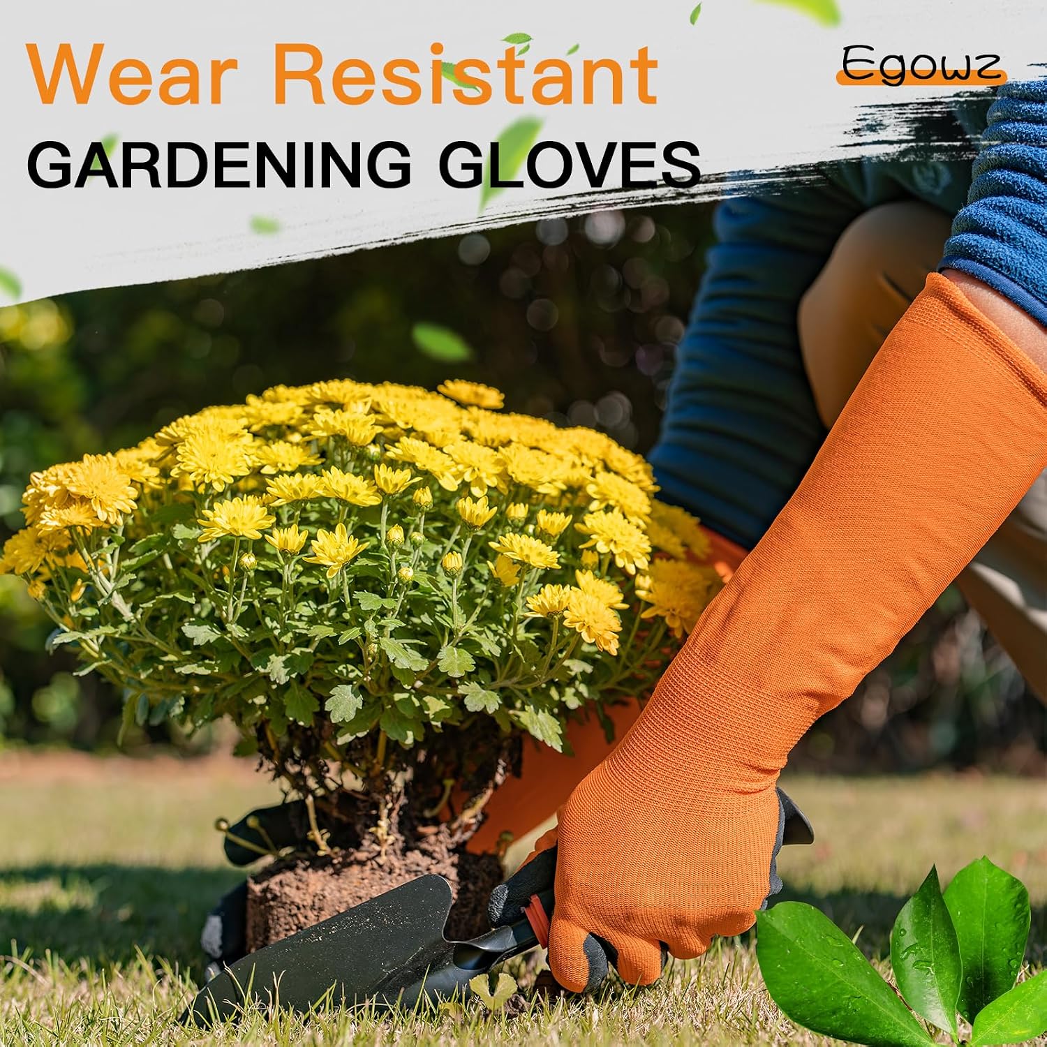 Long Sleeve Gardening Gloves, Multipurpose Heavy Duty Outdoor and Indoor,Thorn Proof Gardening Gloves, S M L XL