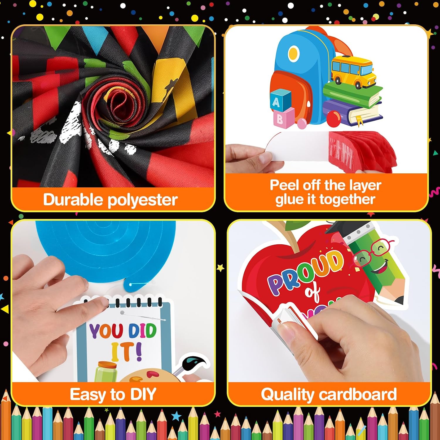 2026 Pre-K Graduation Party Decorations Colorful Preschool Grad Party Supplies Set with Pre-K Graduate Banner Backdrop Balloons Centerpieces for Indoor Outdoor Class of 2026 Kindergarten Graduation