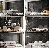Vista 9 de 8-Pack WPC Slat Wall Panels, 96 x 6.6 in Decorative Acoustic Slats 3D Wall Panels, Water-Proof and Easy Installation, Granite