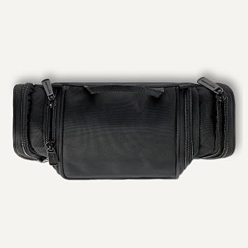 Amazon Essentials Spacious Toiletry Bag, Hanging Cosmetic Dopp Kit with Multiple Compartments, Durable Polyester, Large Capacity Storage, Compact Design, Black (Previously Amazon Basics)