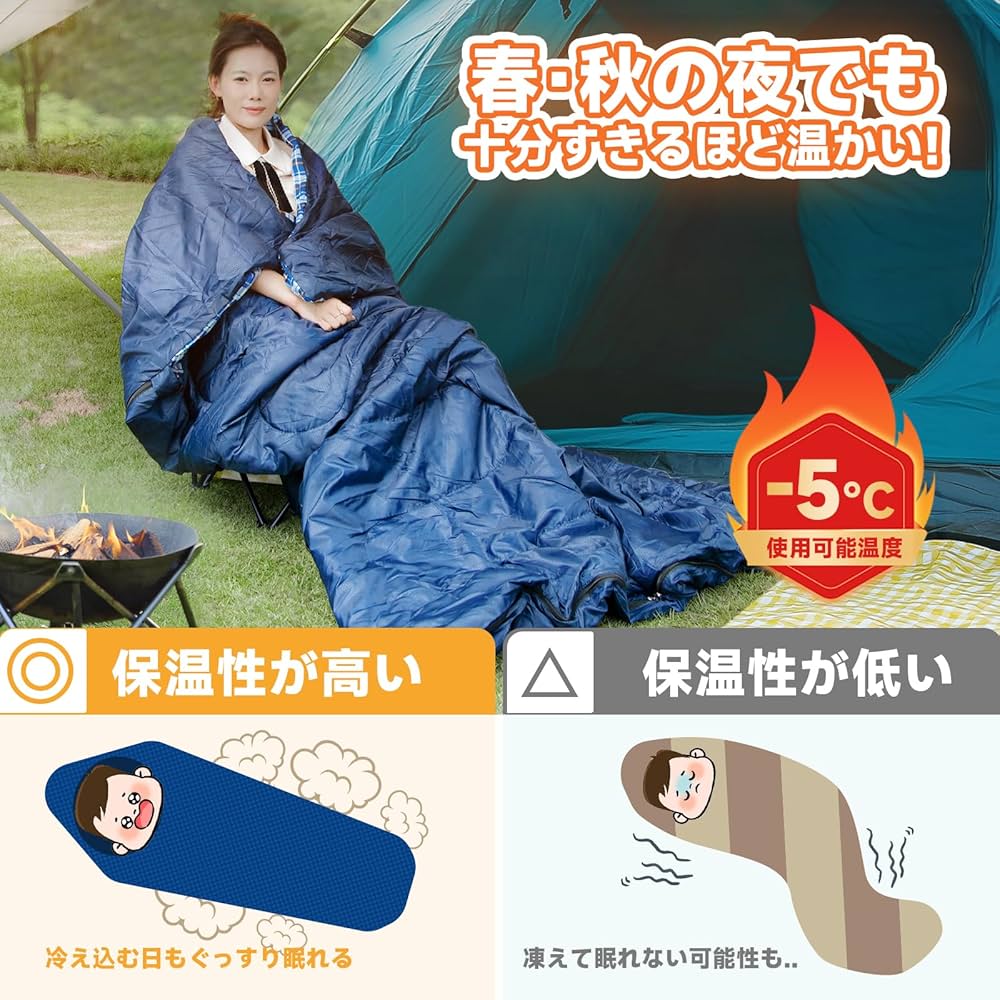 寝袋 オールシーズン 夏用 冬用 シュラフ封筒型 シュラフ 洗える 防災 避難用 Amazon.co.jp: 【Amazon 限定ブランド】寝袋 オールシーズン 夏
