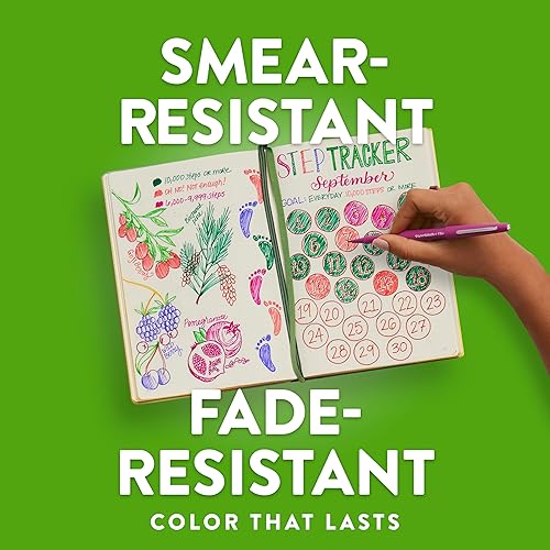 Miniatura 4 de Paper Mate Flair Bolígrafos de punta de fieltro, punta media (0.028 in), colores surtidos (paquete de 12, 144 unidades en total)