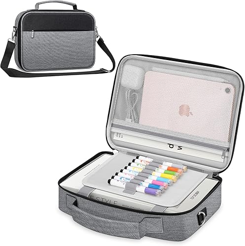 Vista 18 de FINPAC - Funda grande para Biblia con correa para el hombro, estuche para libros, bolso de iglesia, con ranuras para bolígrafos y bolsillo con Azul