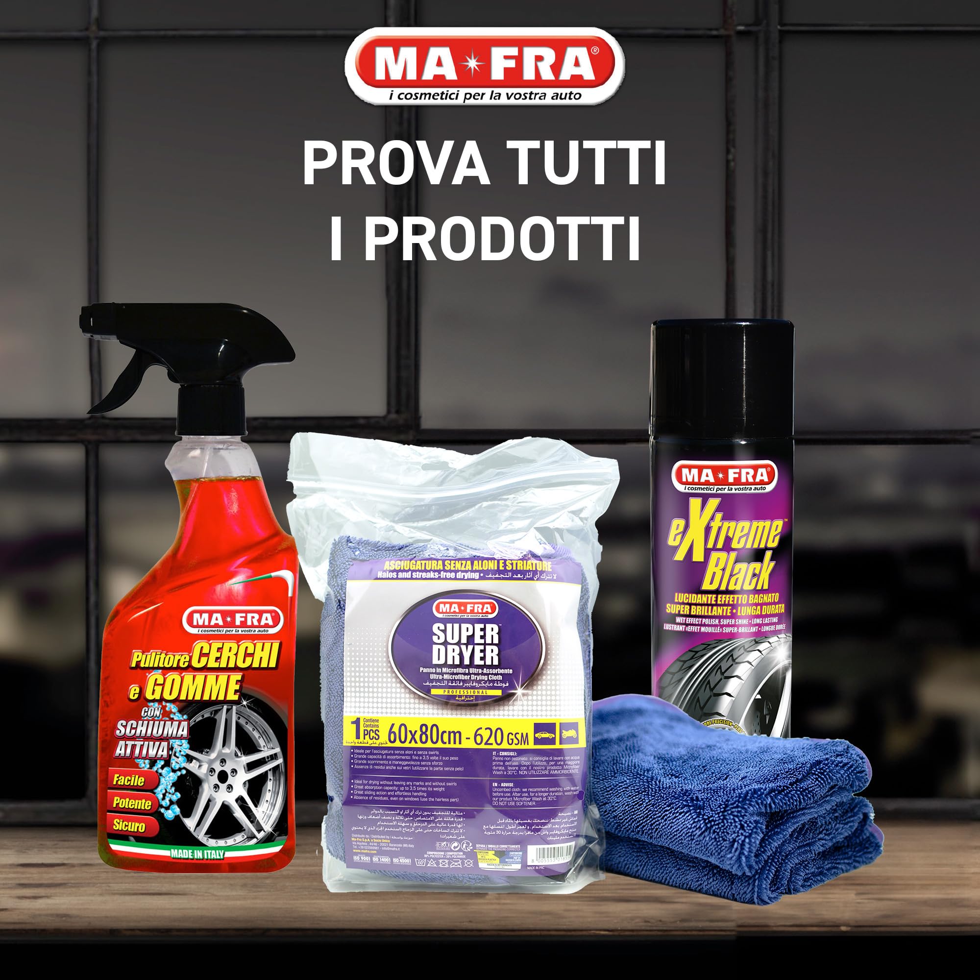 Ma-Fra Fallout Iron Remover, Decontaminante Rapido, Elimina i Residui Ferrosi dalla Carrozzeria e Cerchi in Lega Auto, Confezione da 4500 ml
